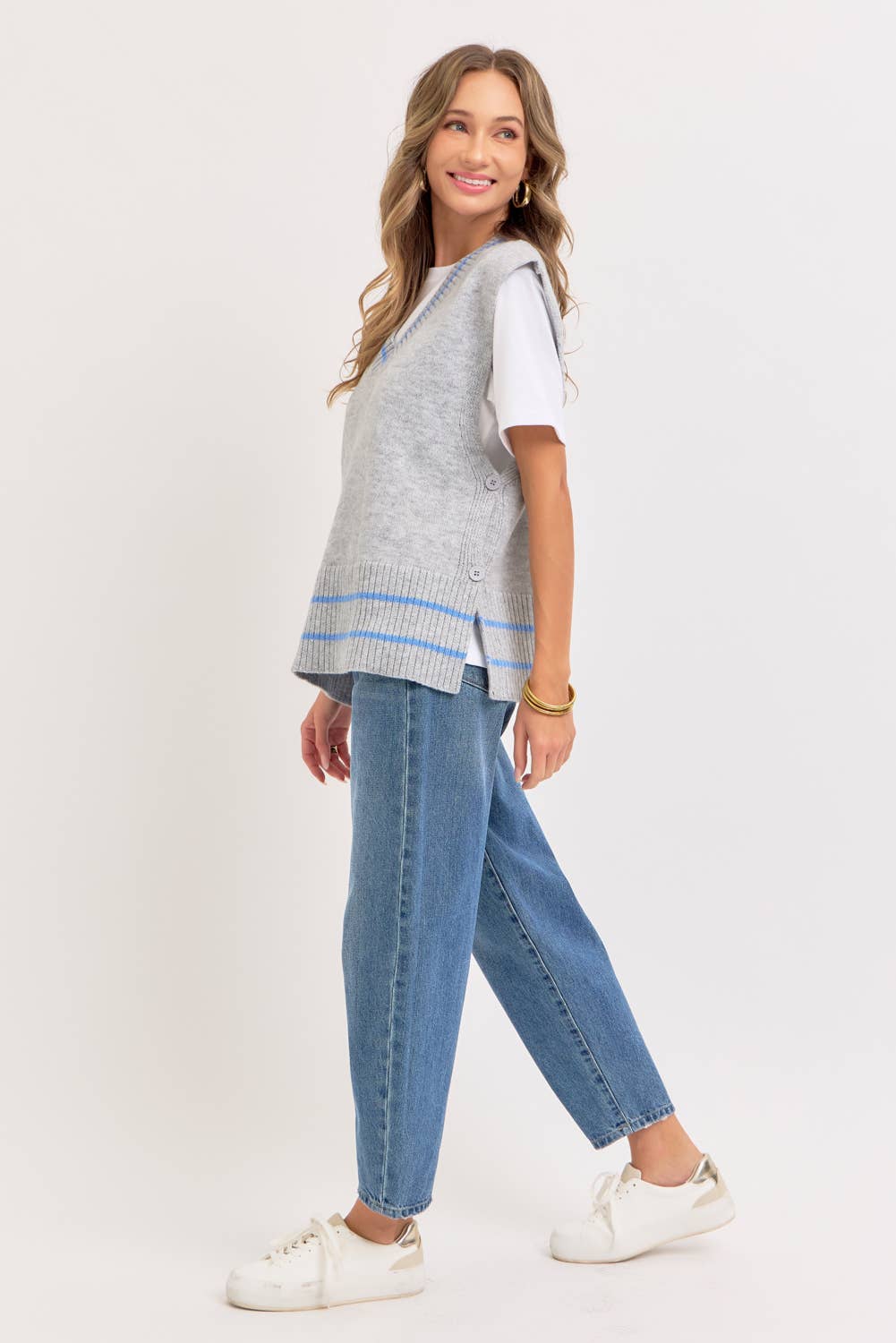 Super Soft Knit Poncho Sweater Vest