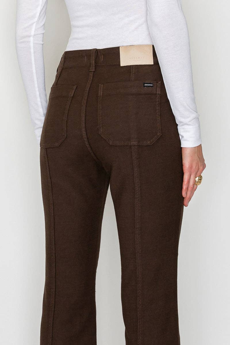 Tummy Control High Rise Jeans - Chocolate