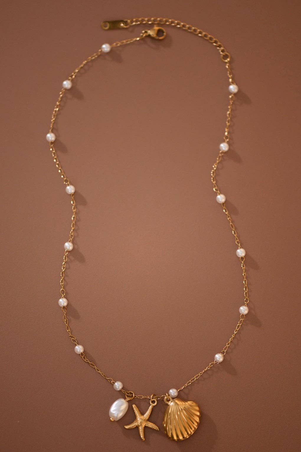 18K Gold Plated Waterproof Seaside Wishes Necklace