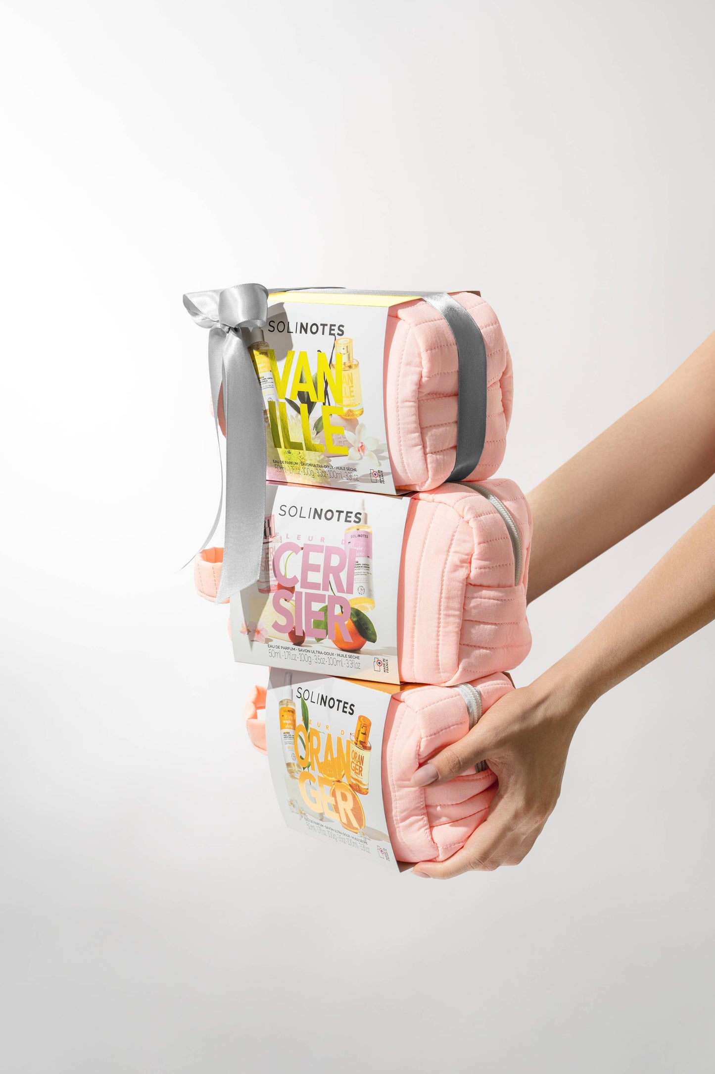 Cherry Blossom 3-Piece Beauty Gift Pouch