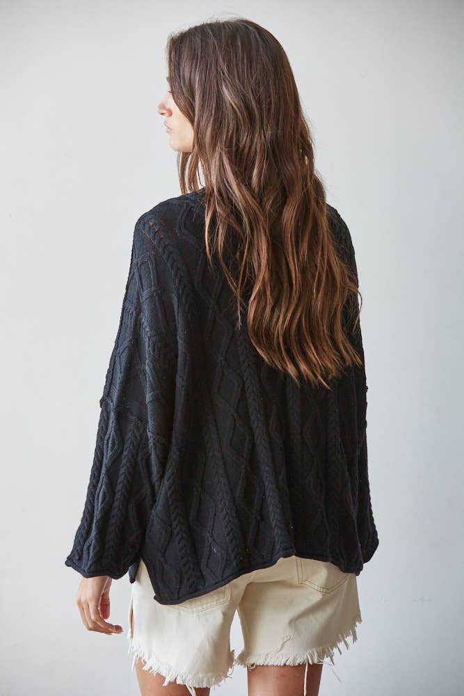100% Cotton Cable Knit Sweater