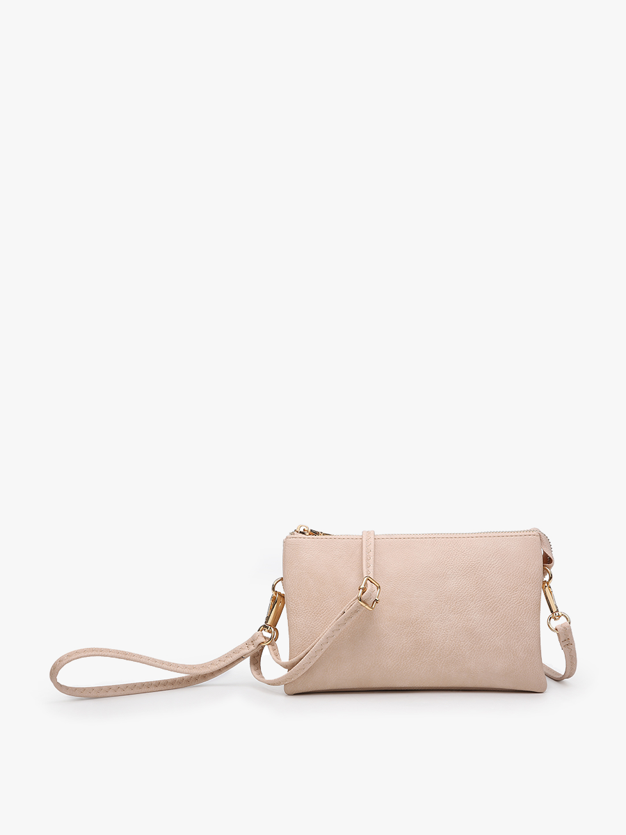 Riley Three-Compartment Crossbody Wristlet - Several Color Options