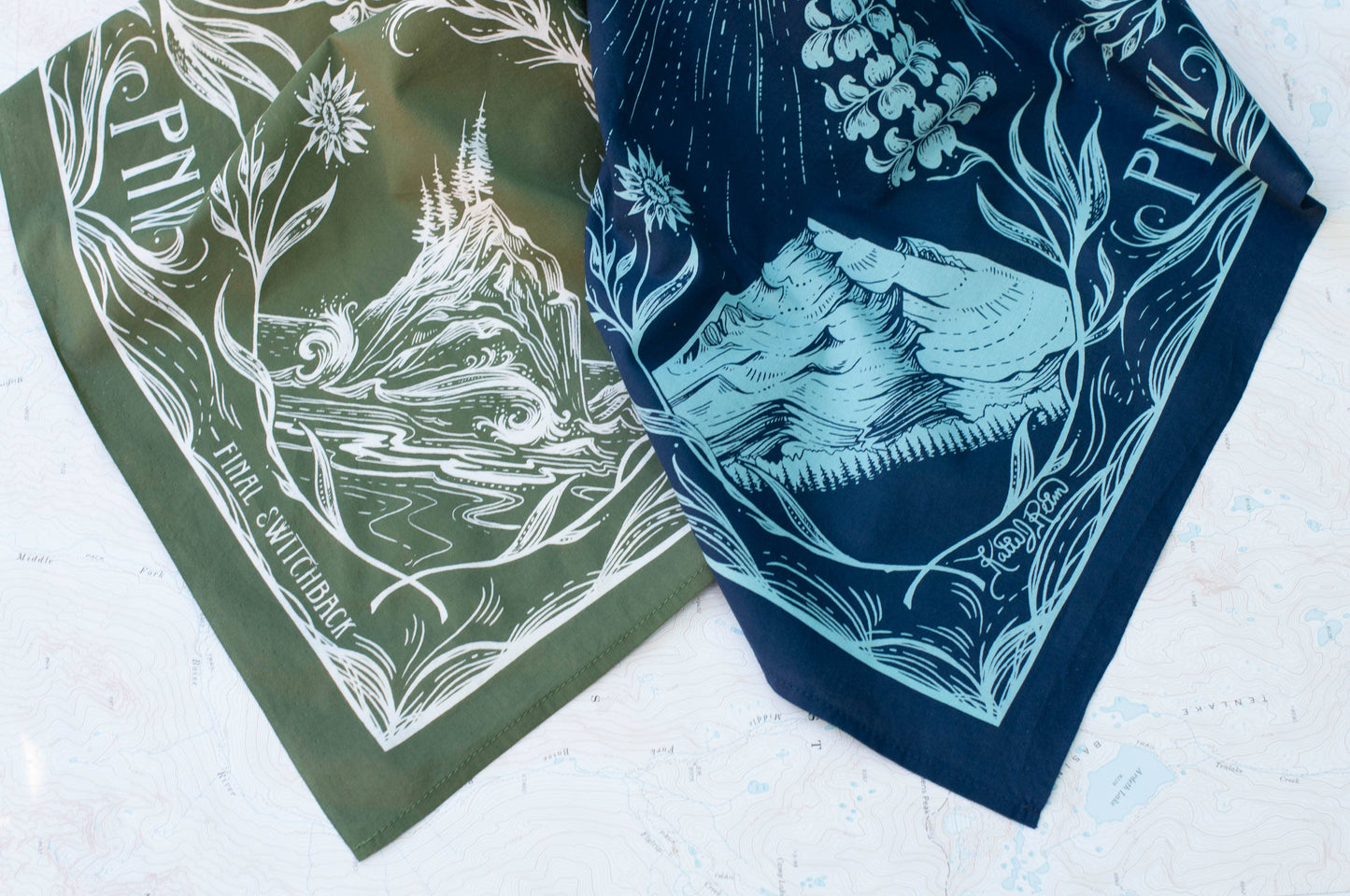 PNW Premium Discharge Cotton Bandana