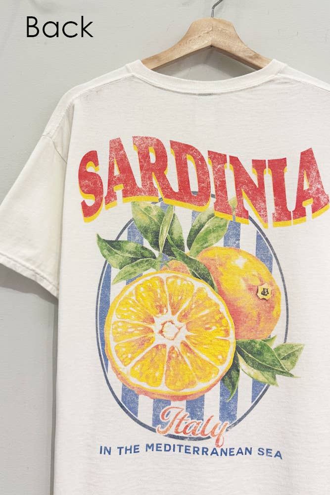 Sardinia Italy Cream T-Shirt