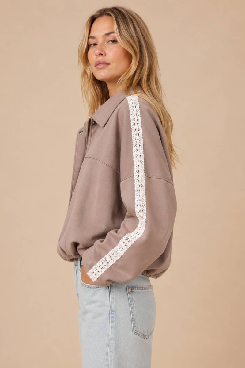 Lace Trimmed Jacket