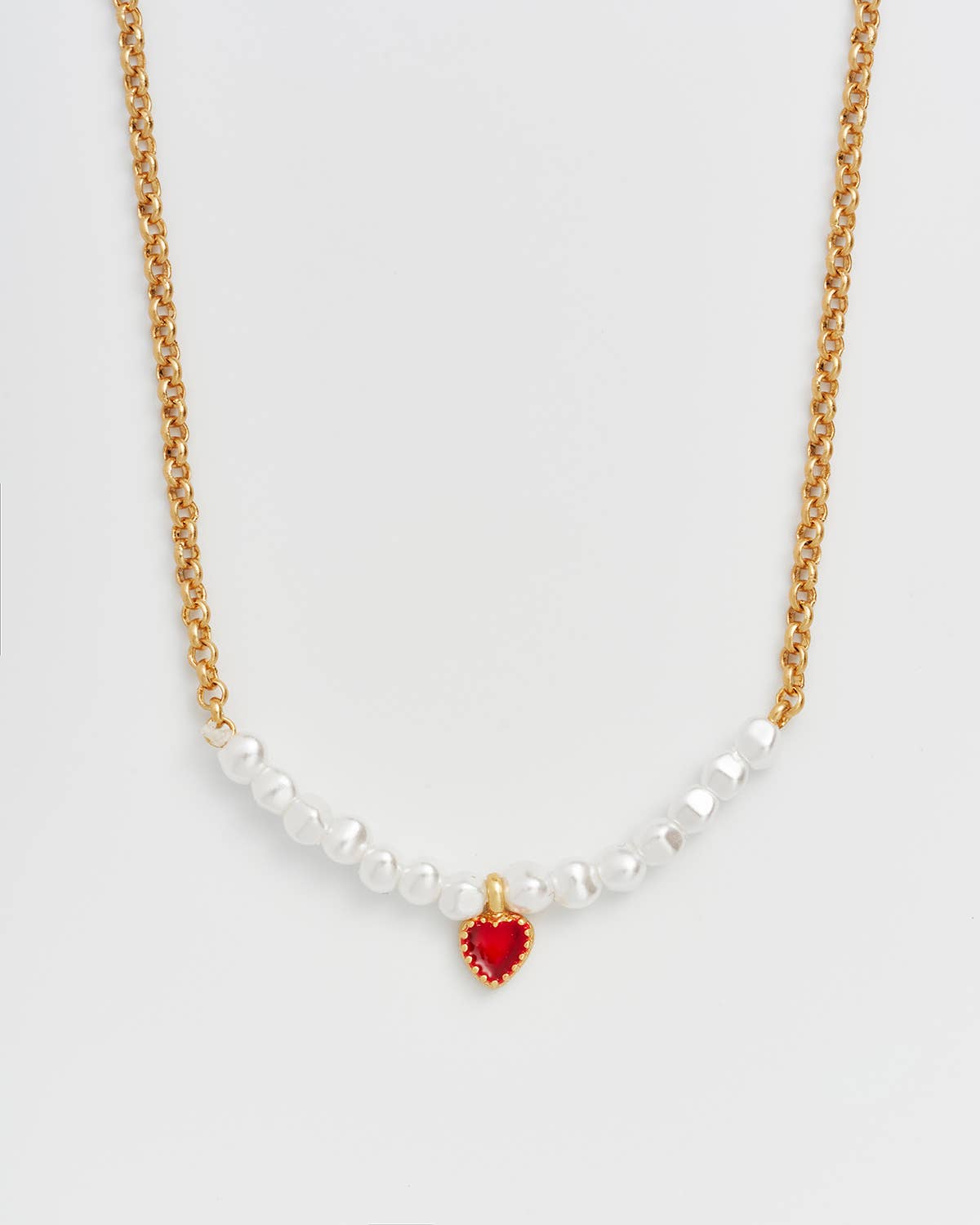 Heart Pearl Necklace