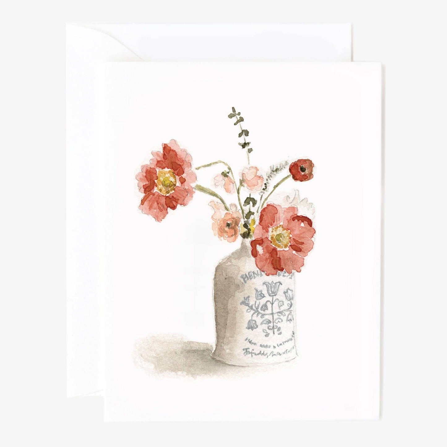 Emily Lex Watercolor Vintage Bouquet Notecard Set