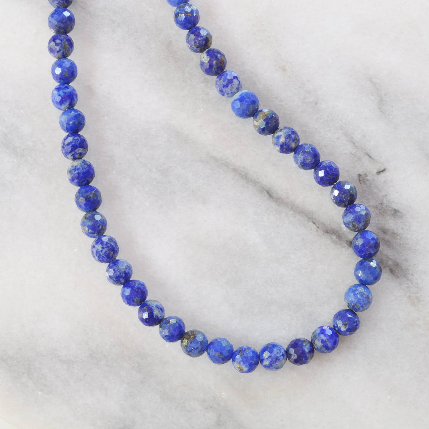 Gemstone Bead Necklace in Turquoise, Blue Lapis, Tiger Eye