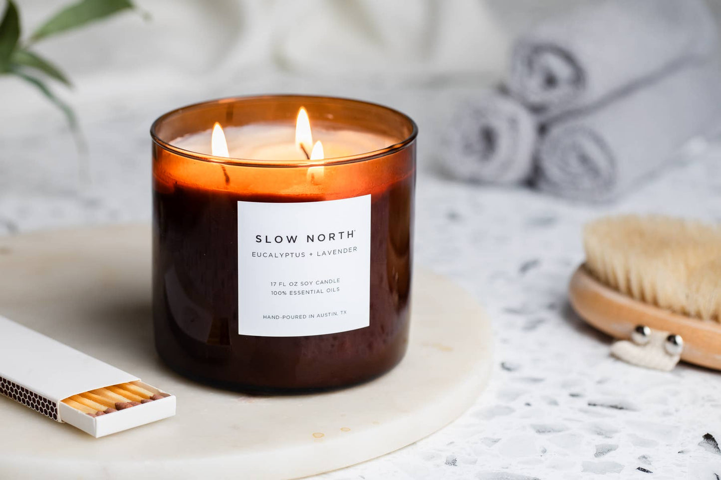Eucalyptus + Lavender - 3-Wick Non-Toxic Candle