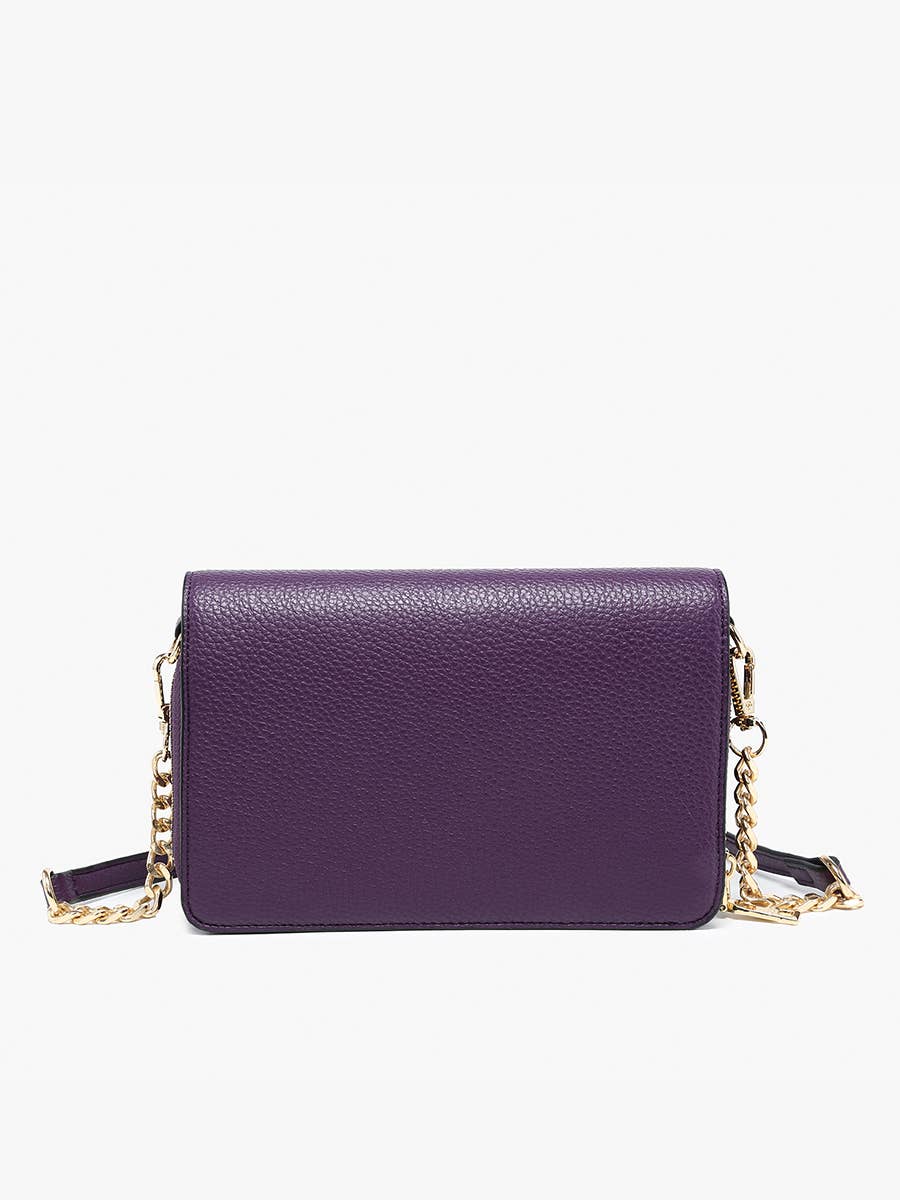 Lauryn Flapover Crossbody w/ Chain Strap