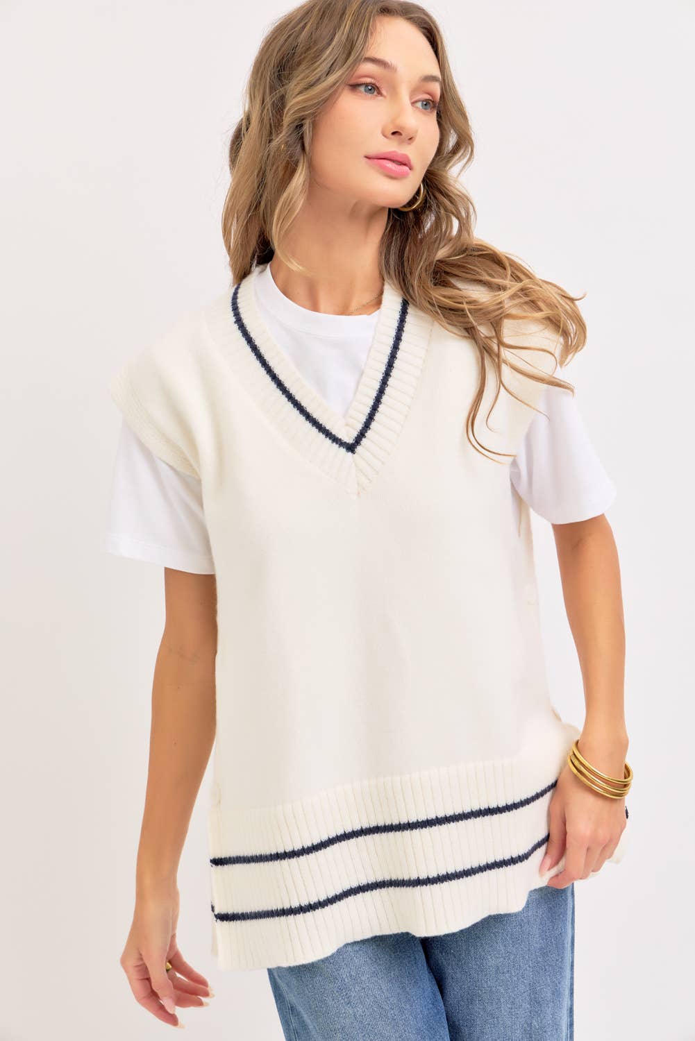 Super Soft Knit Poncho Sweater Vest