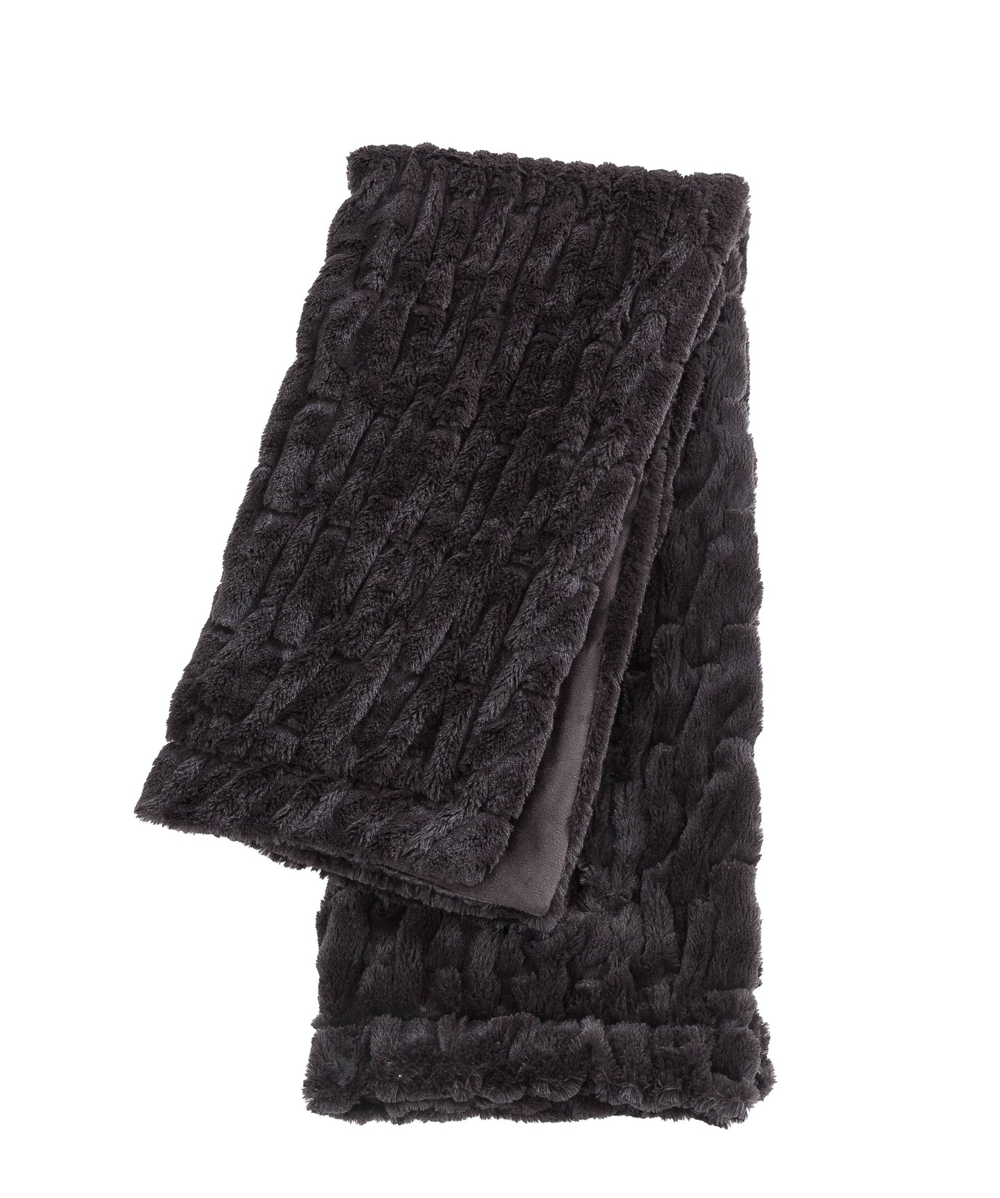 Luxuiously Soft Faux Fur Blanket - Rich Chocolate Brown