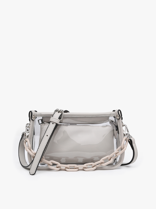 Jessica Clear Crossbody w/ Chain