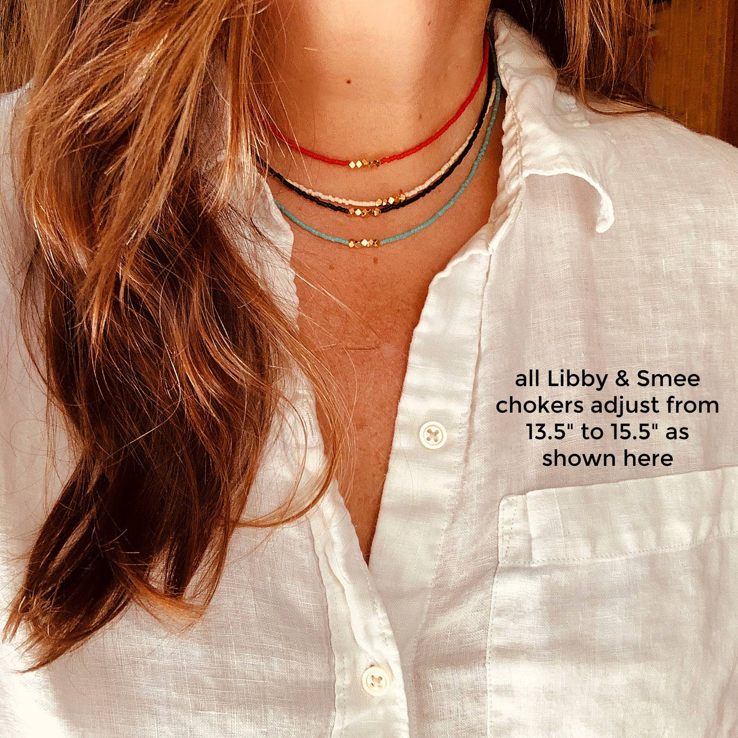 Valentine Heart Beaded Choker Necklaces