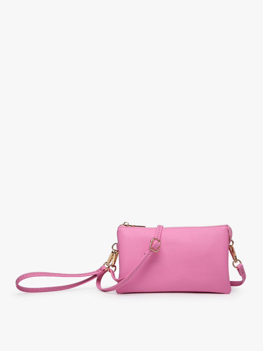 Riley Three-Compartment Crossbody Wristlet - Several Color Options