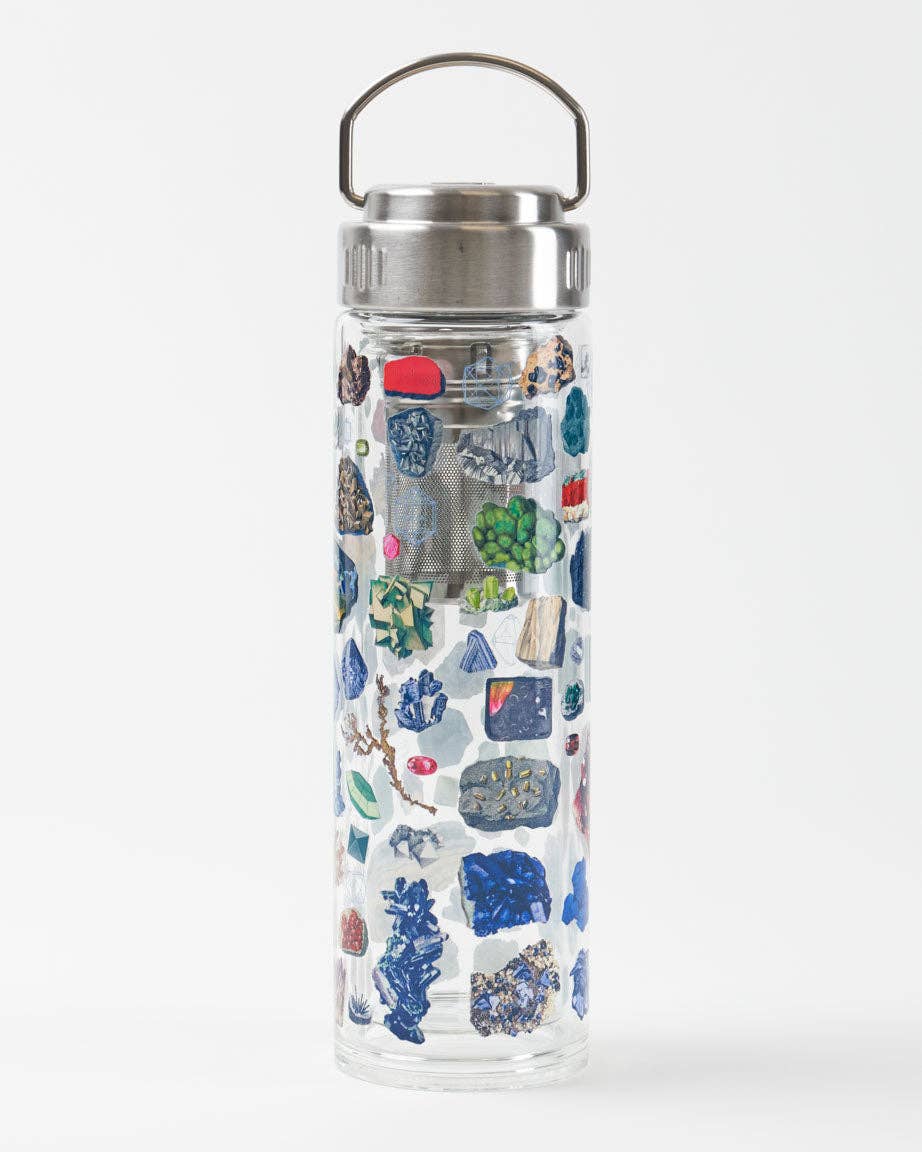 Gemstone Glass Infuser Bottle | 15 oz