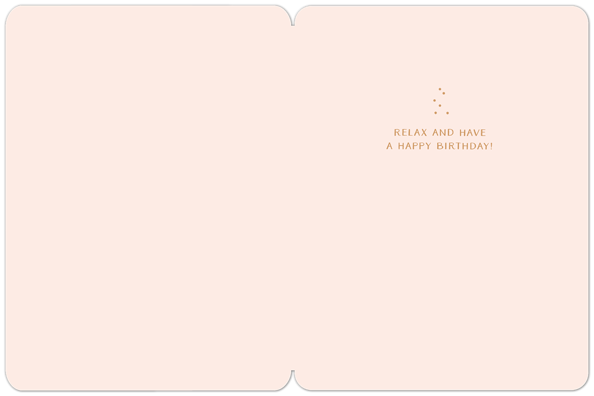 Staying In Woman Relaxing in Bath Birthday Card