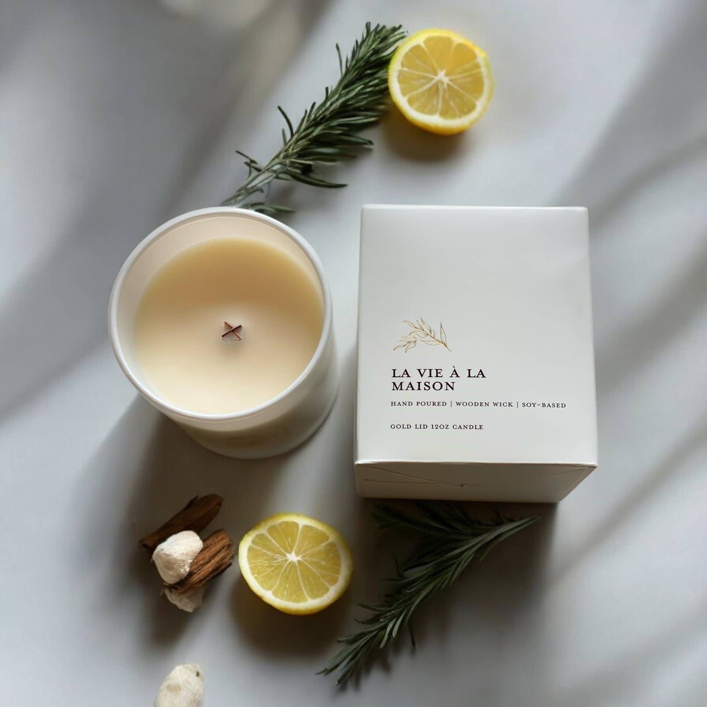 Home Life Citrus & Creamy Vanilla Crackling Candle