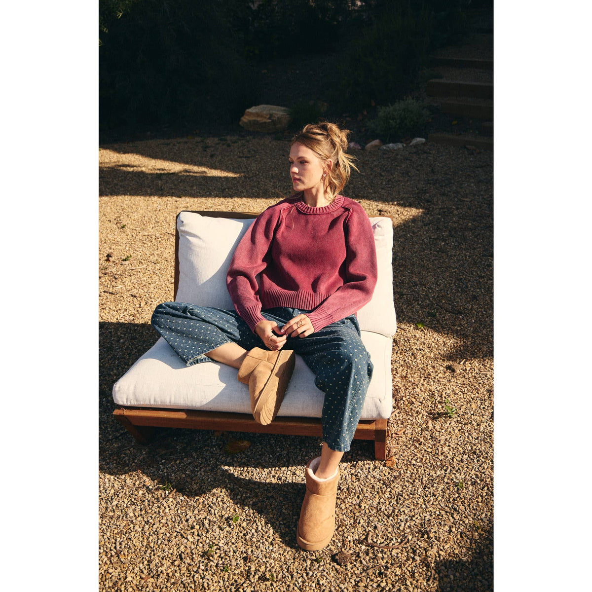 Fireside Weekend Vintage Mineral-washed Cotton Sweater