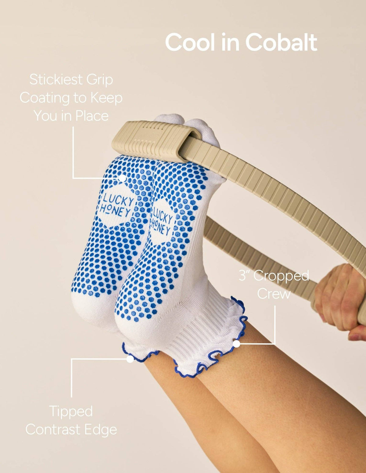 The Tipped Ruffle Grip Sock
