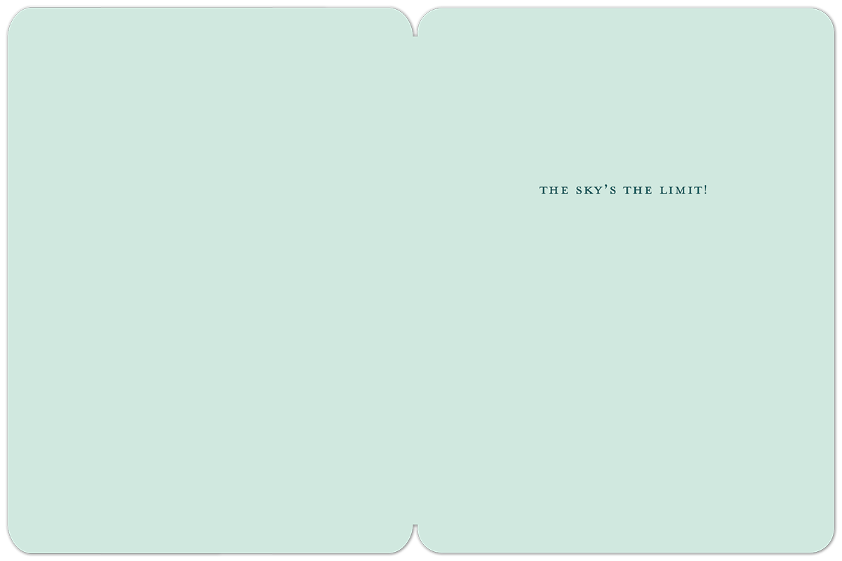 Sky's The Limit Birthday Card