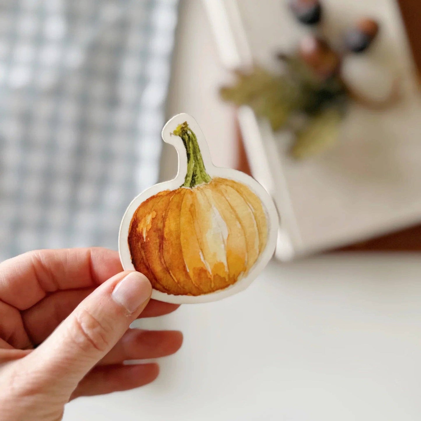Orange pumpkin sticker