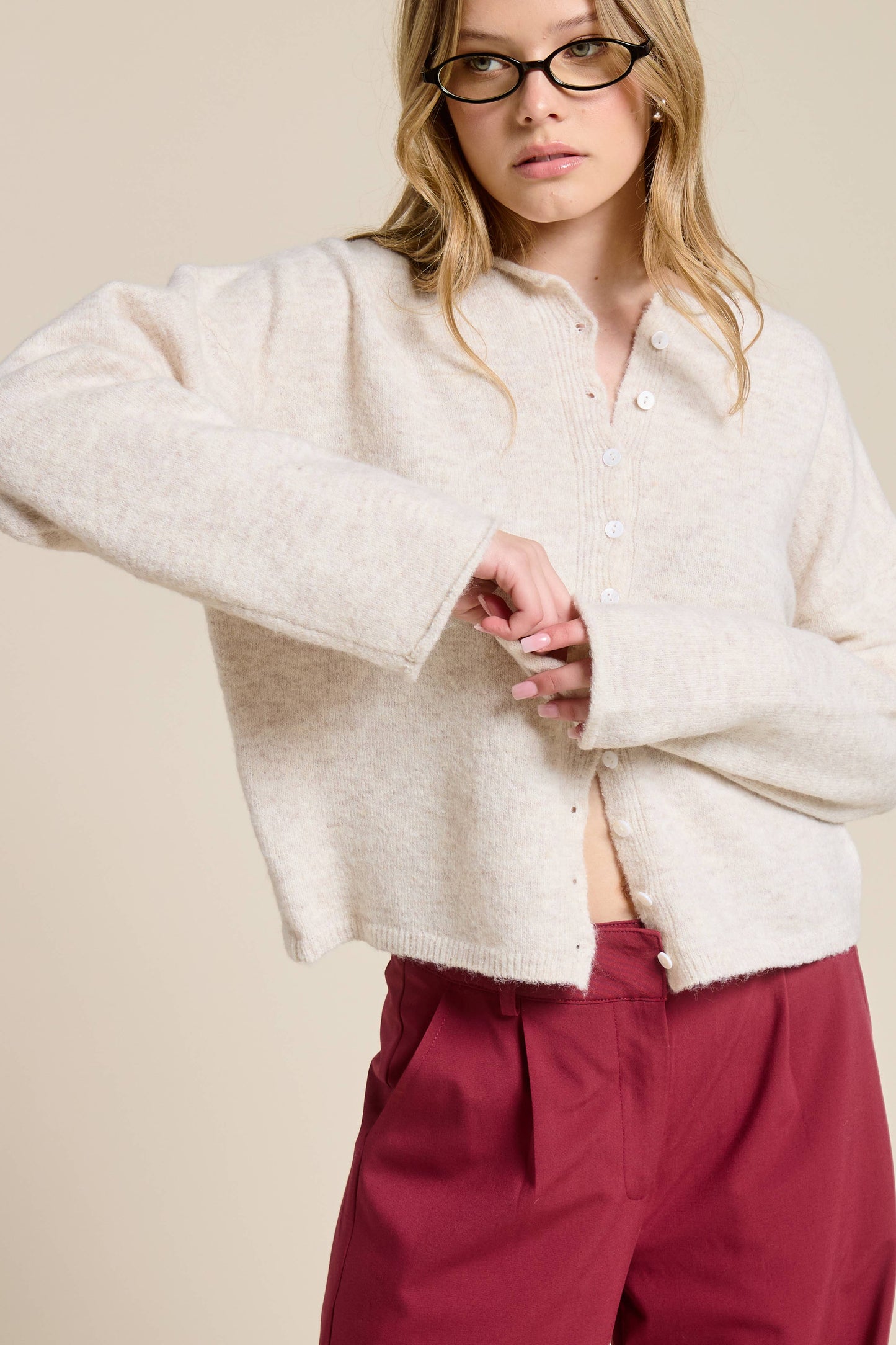 The Muse Button Down Cardigan -  Several color options