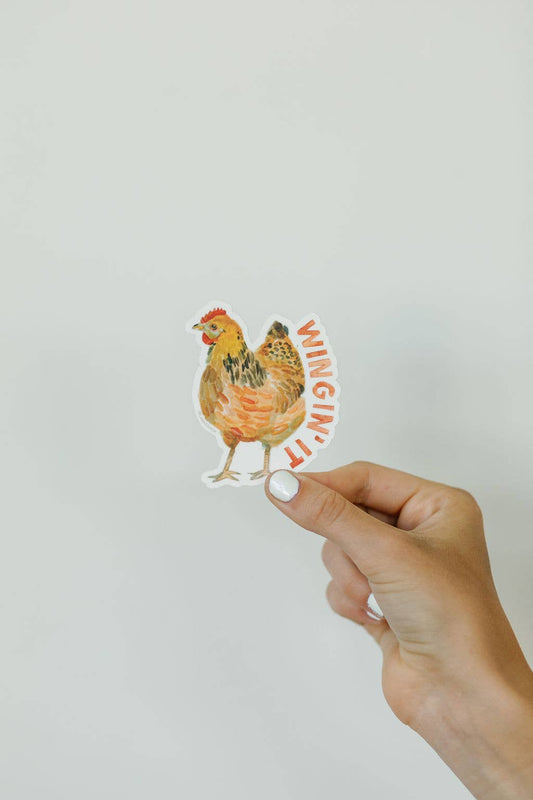 Wingin' It Chicken Sticker