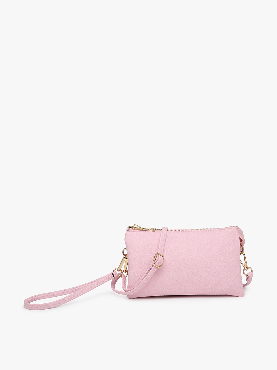Riley Three-Compartment Crossbody Wristlet - Several Color Options