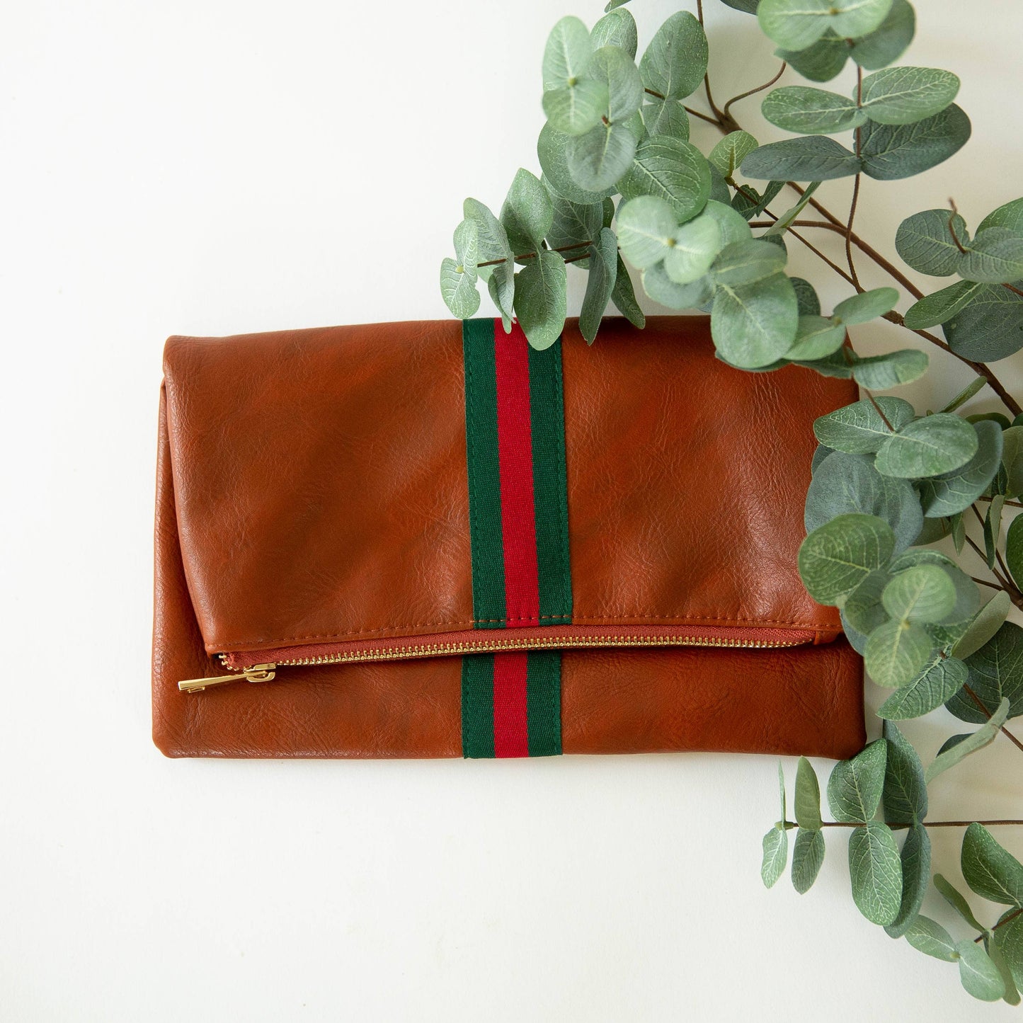 Preppy Stripe Foldover Clutch - 3 Options