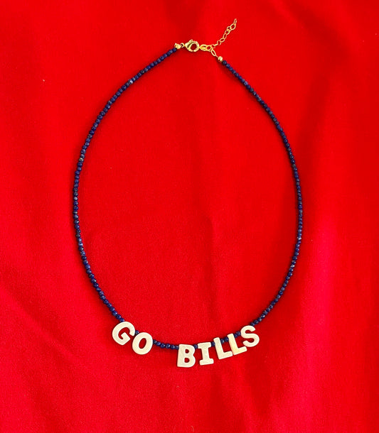 Go Bills Mother of Pearl Spirit Necklace
