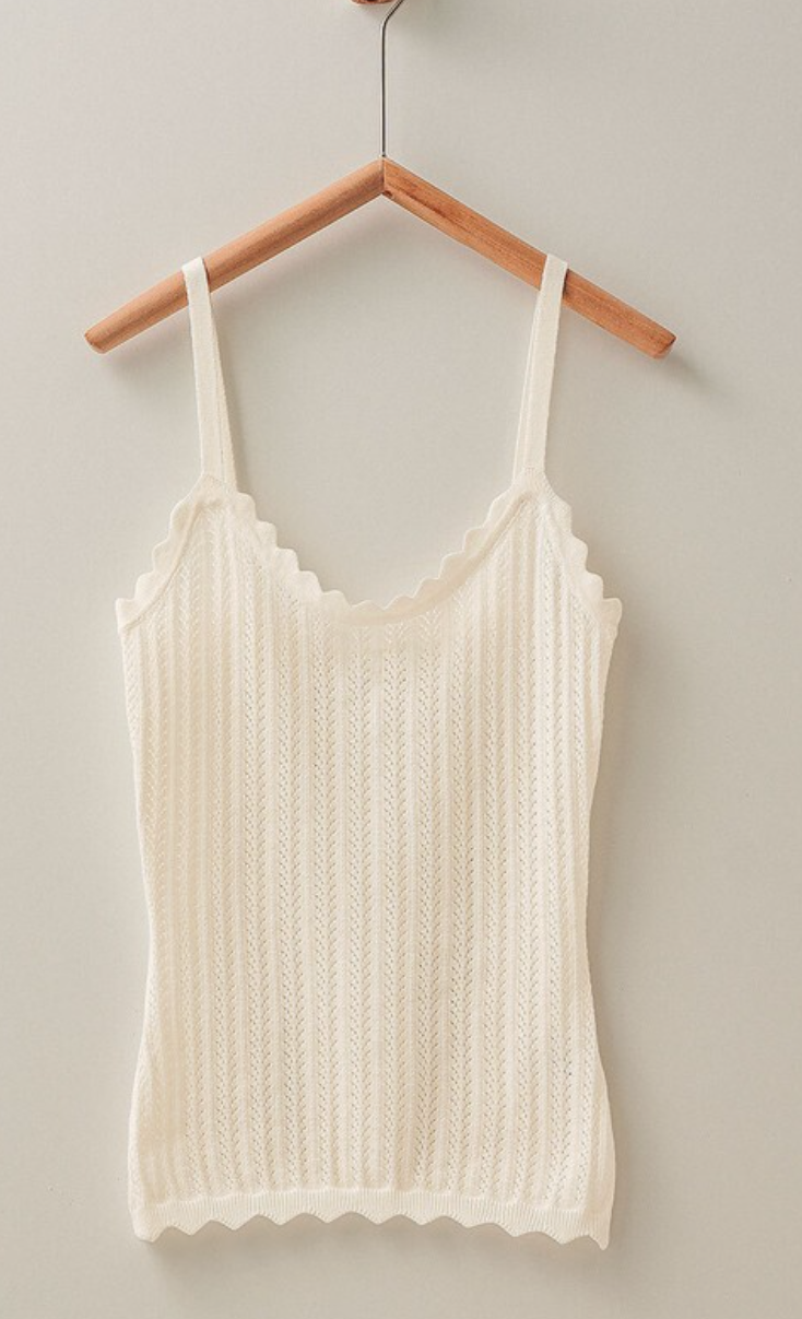 Blissful Textured Knit Tank Top