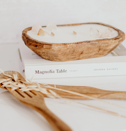 Crystal Dough Bowl Candle