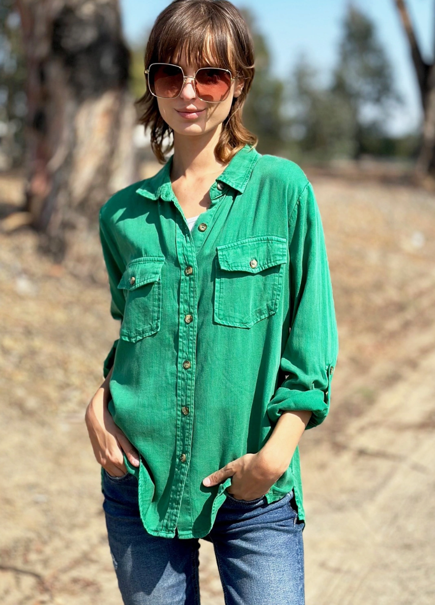 Vibrant Green Current Shirt