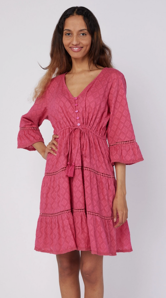Desideria Raspberry Pink Resort Dress