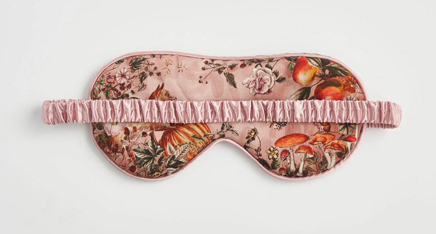 Nocturnal Garden Sleep Mask Pink Lady