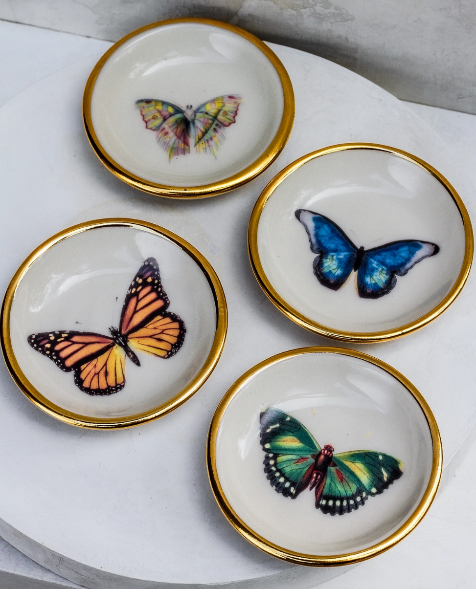 Butterfly Trinket Dish | Ring Dish | Handmade