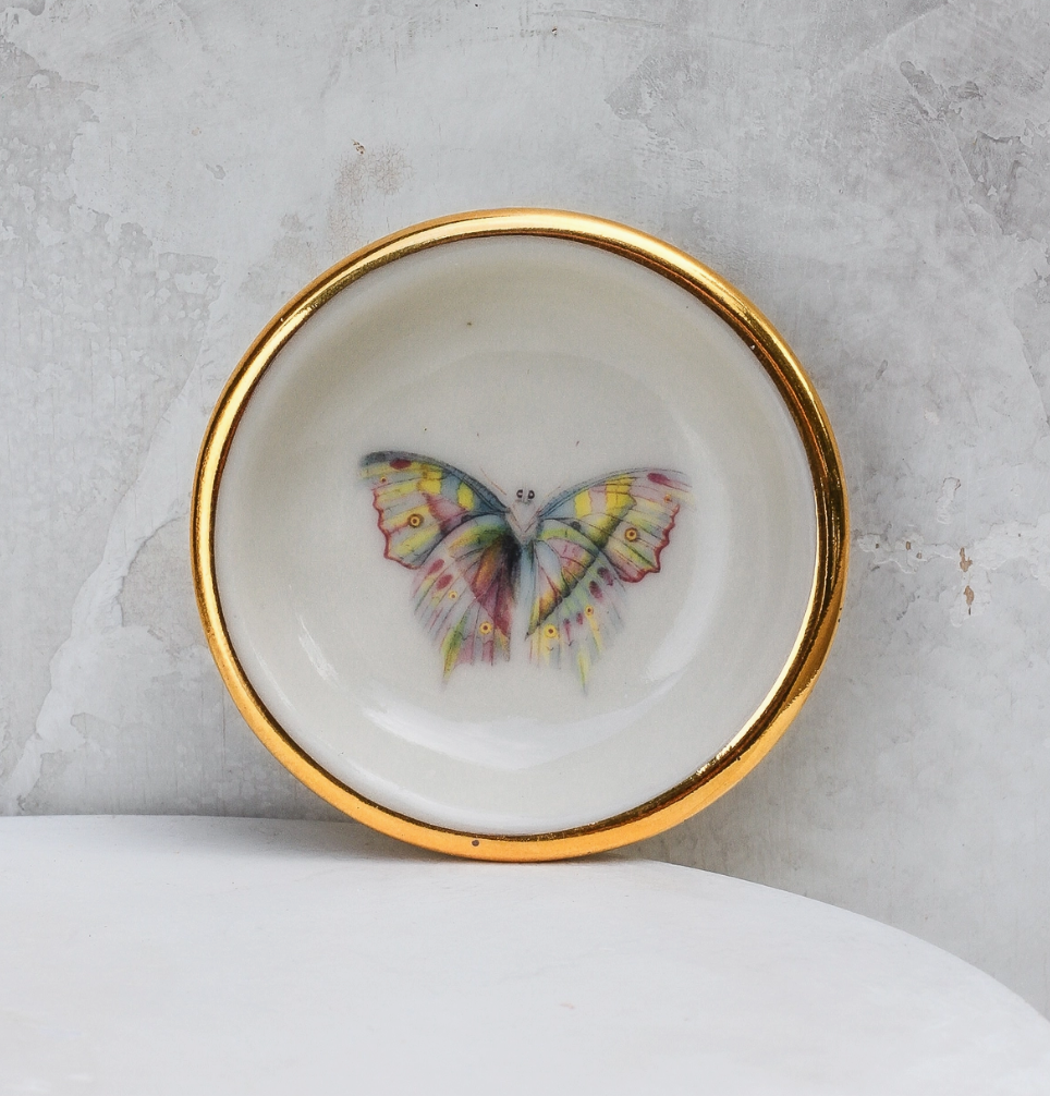 Butterfly Trinket Dish | Ring Dish | Handmade