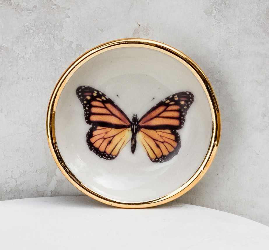 Butterfly Trinket Dish | Ring Dish | Handmade