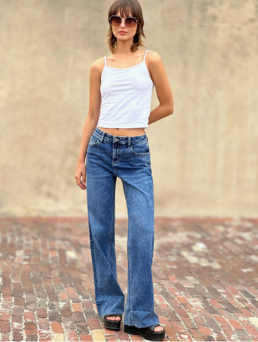 Designer Ella Relaxed Straight Jeans