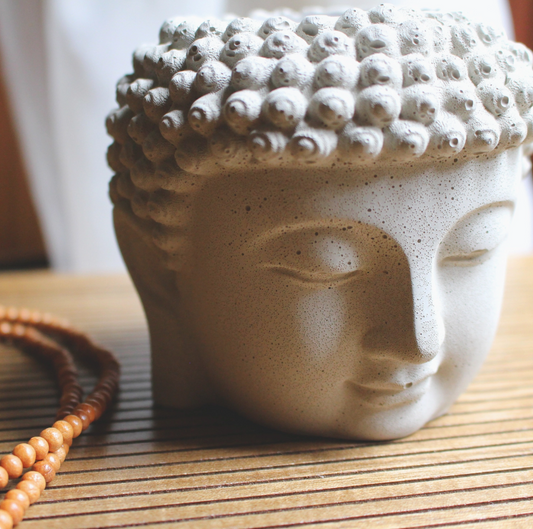 Handmade Buddha Head Tranquility Candle