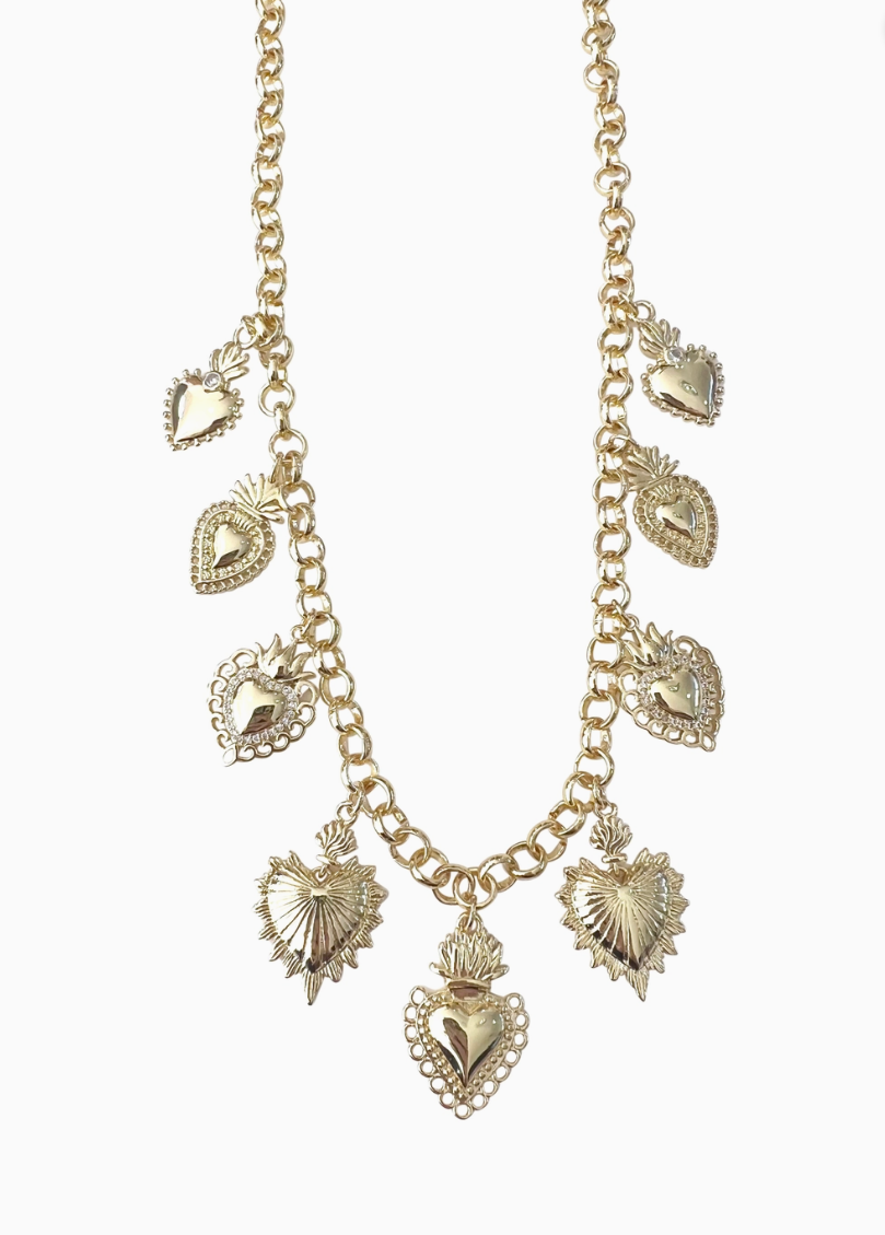 The Elizabeth Heart Charm Necklace