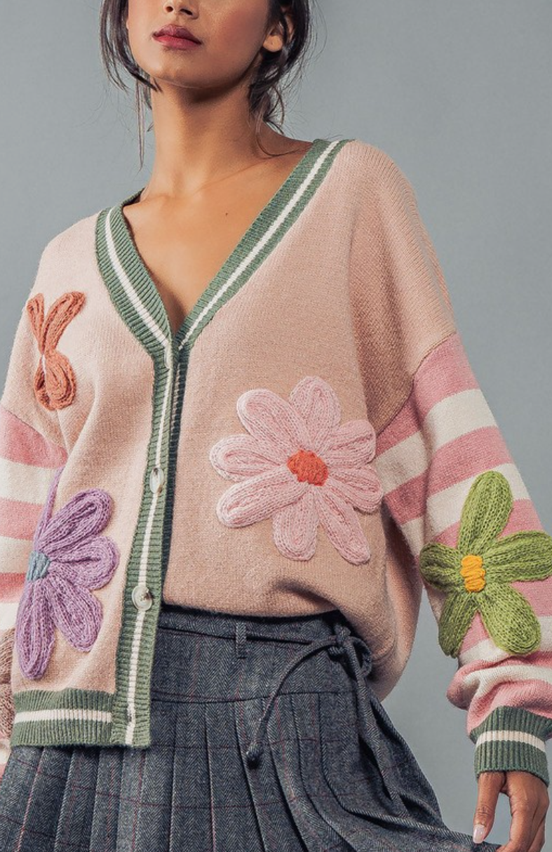 Lush Orchard Knit Cardigan