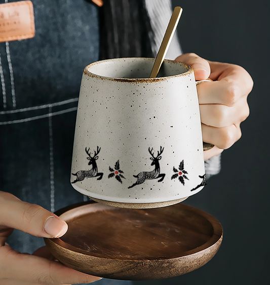 Reindeer Wonderland Stoneware Mug