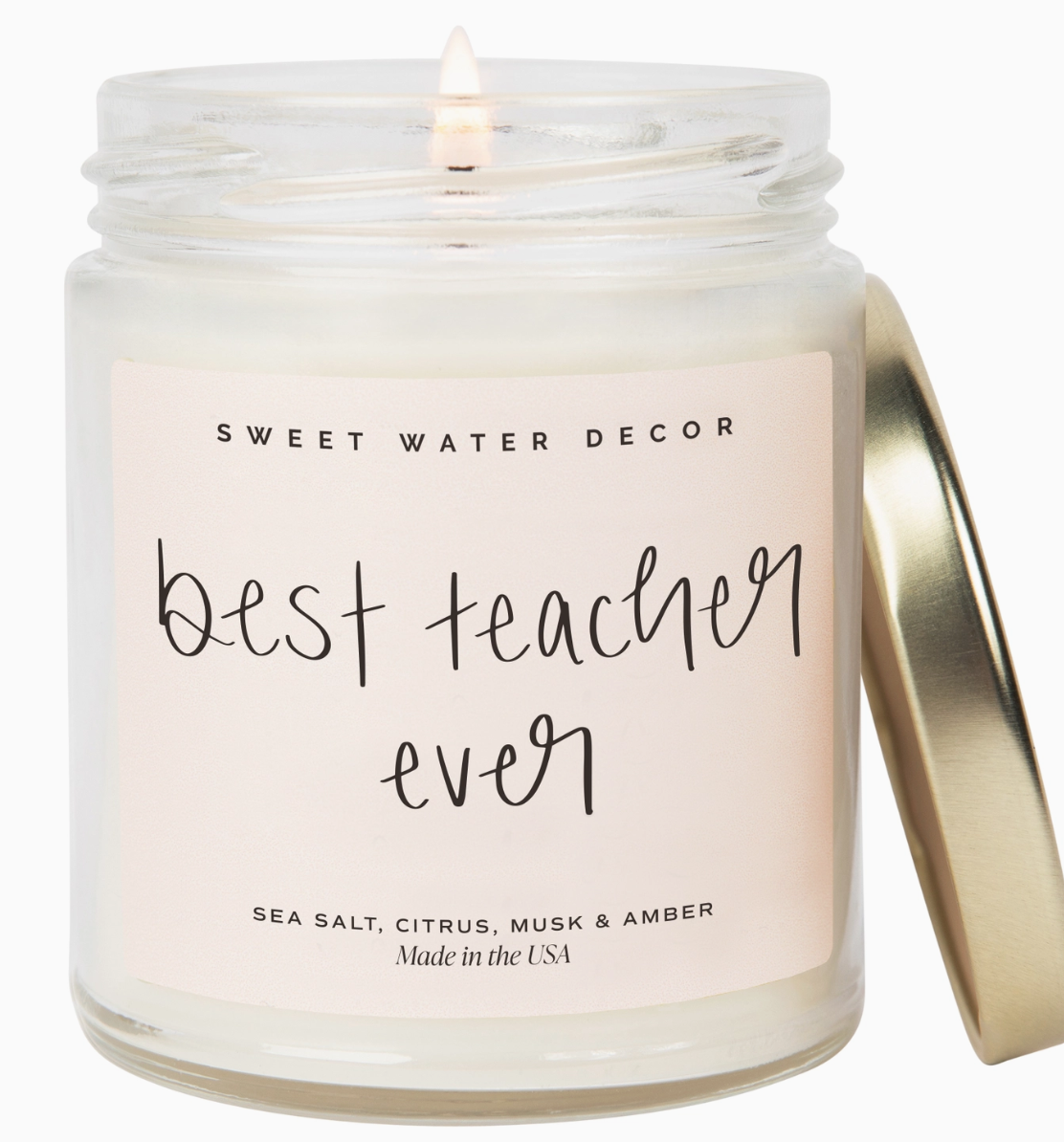 Best Teacher Ever 9 oz Soy Candle - Home Decor & Gifts