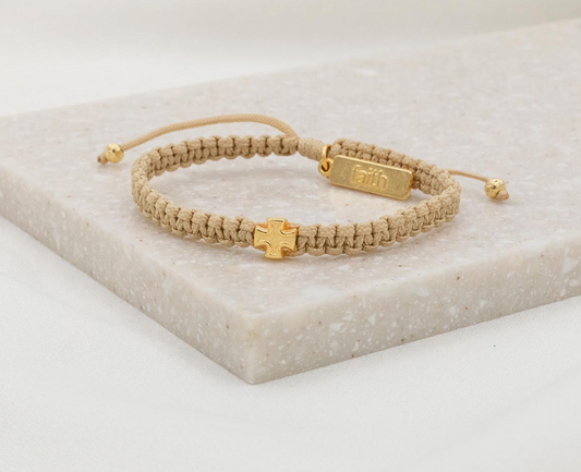 Wonderfully Made Bracelet-Cream/Gold