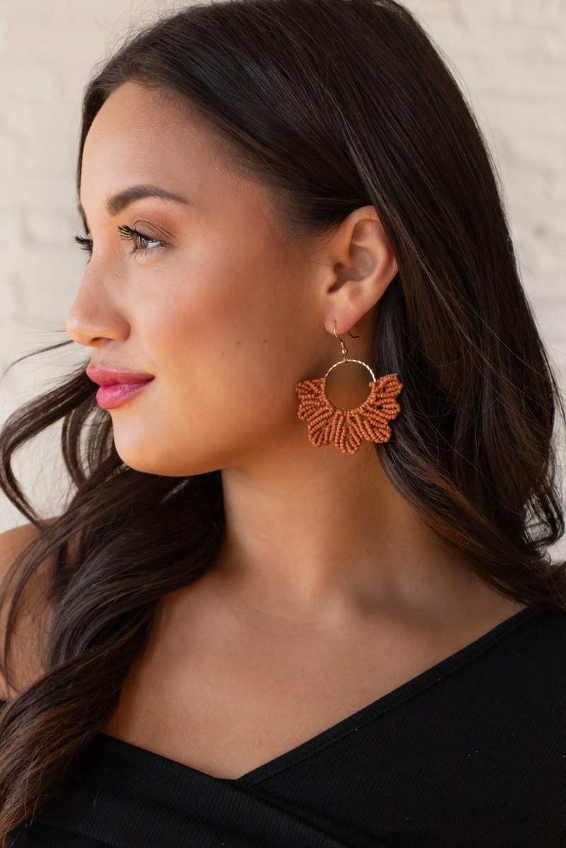 Desert Bloom Crochet Earrings - 3 Color Options