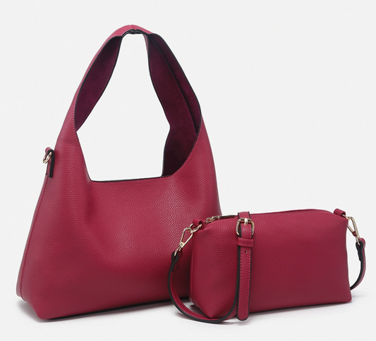 Adrianne Soft Hobo w/ Inner Bag - 5 color options