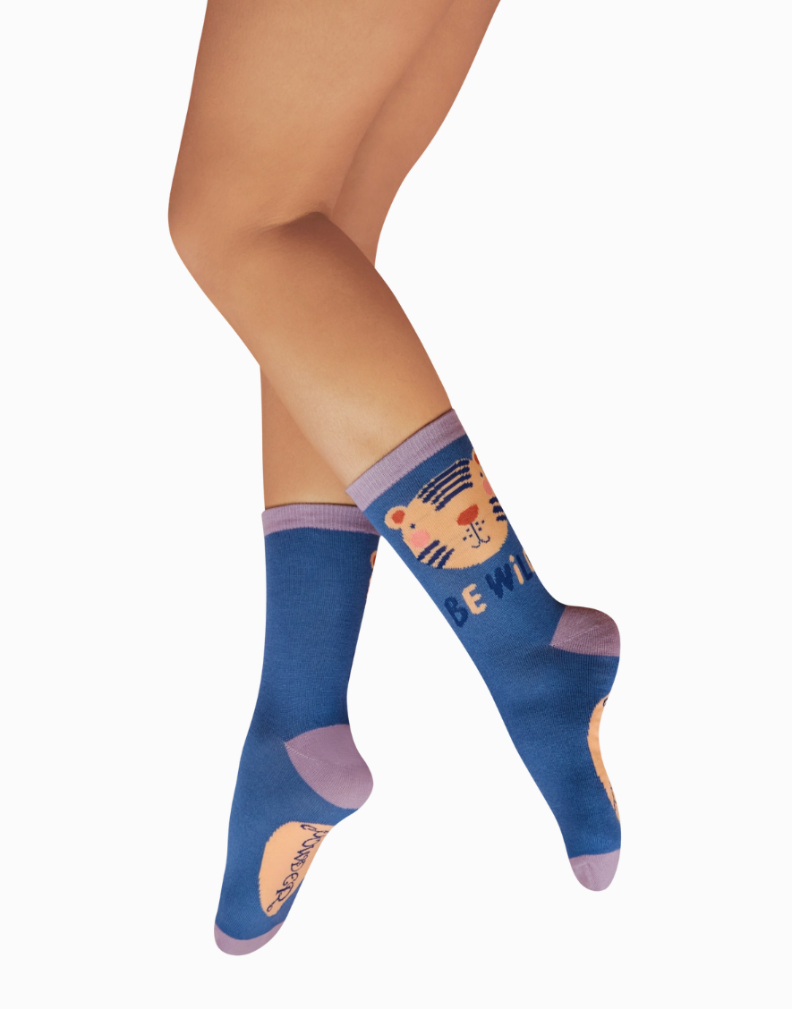 Ladies' Ankle Socks - Wild Tiger