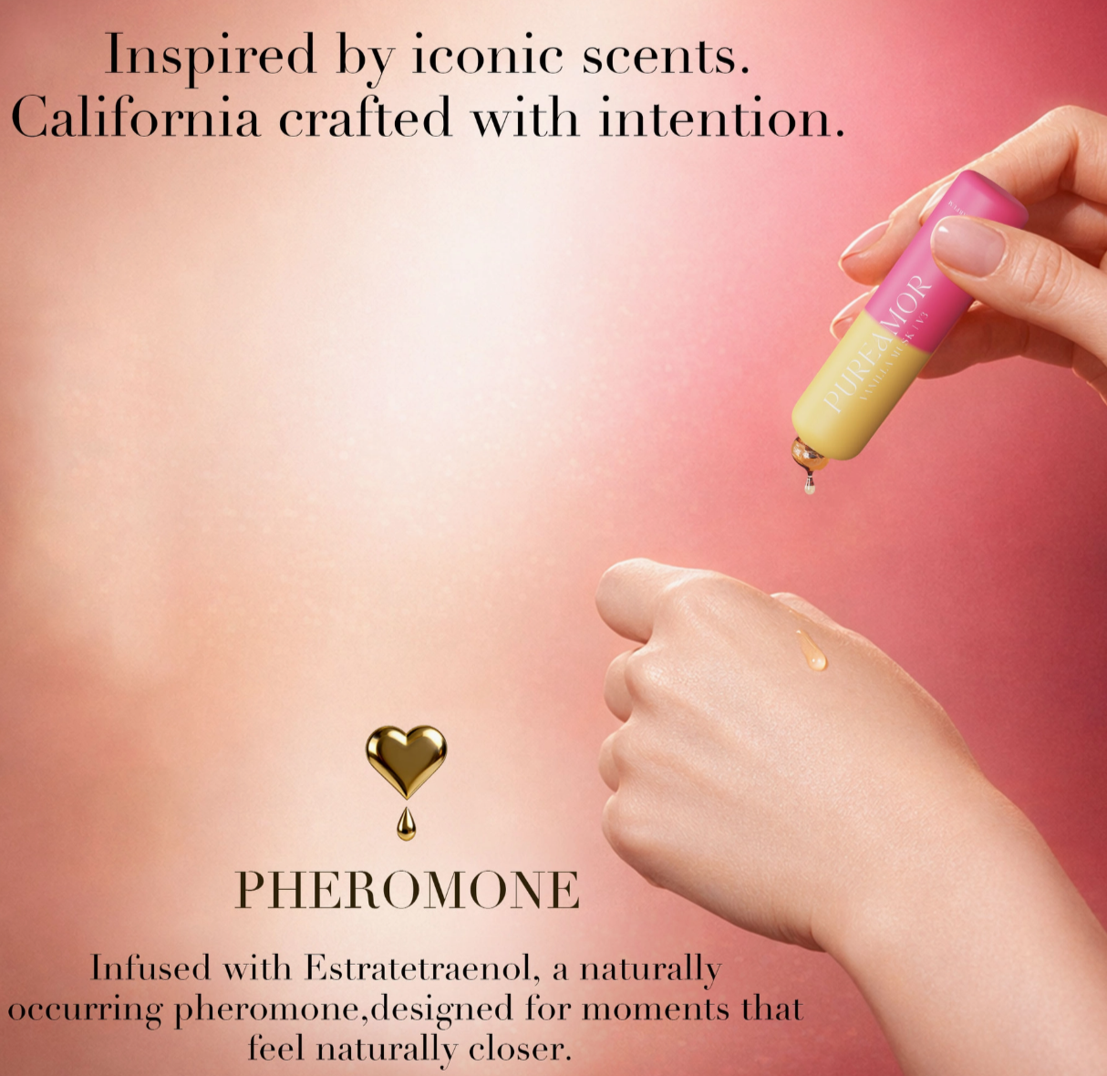 Pheromone Perfume - Vanilla Wood Mini Keychain